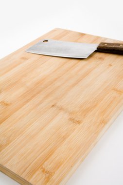 Cutting Board and Kitchen Knife clipart