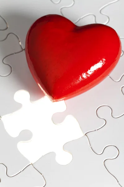 Láska puzzle — Stock fotografie