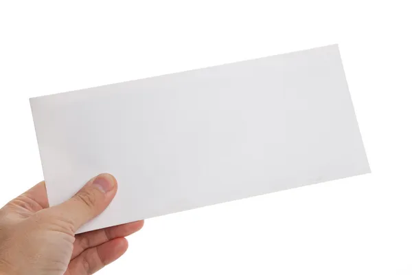 Witte envelop — Stockfoto