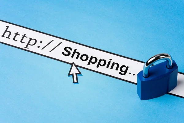 Online shopping security — Stock Photo, Image