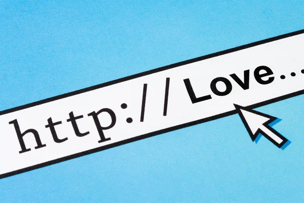 Love in cyberspace — Stock Photo, Image