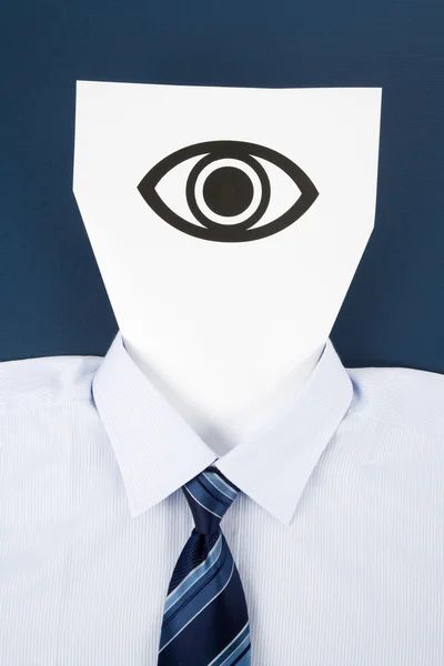 Paper Face and Eye — Stock Photo, Image