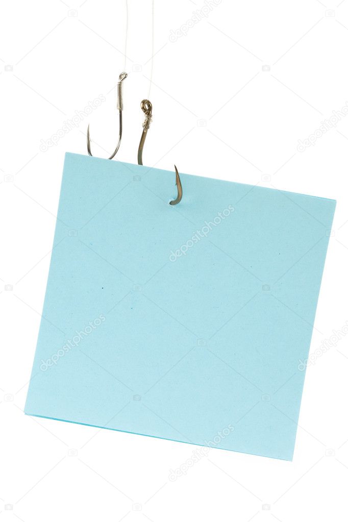 Fishing Hook and Notepaper