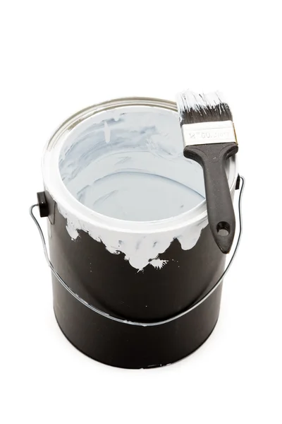 Paint Can and Paintbrush — Stock Photo, Image
