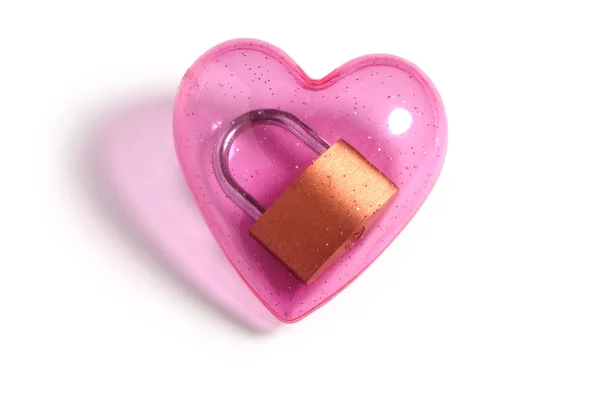 Corazón y cerradura rosa —  Fotos de Stock