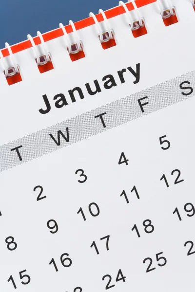 Calendario enero —  Fotos de Stock