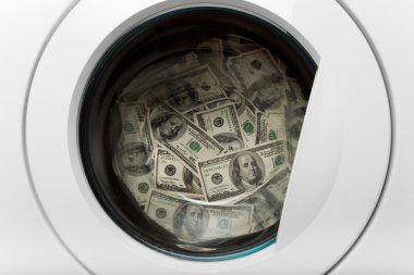 Money laundry clipart