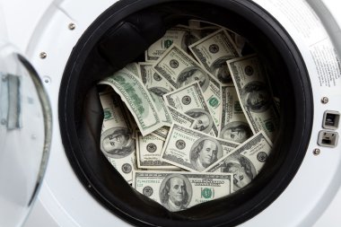 Money laundry clipart