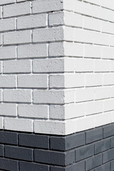White Brick Wall corner — Stock Photo, Image