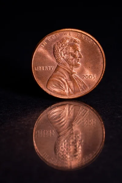 Um centavo. — Fotografia de Stock