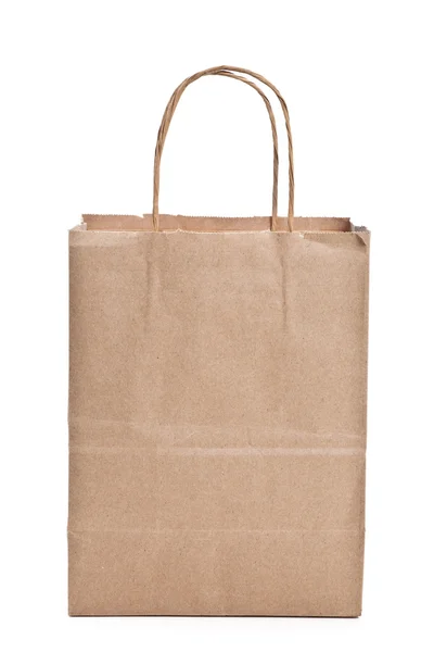 茶色の紙のショッピング バッグ — ストック写真