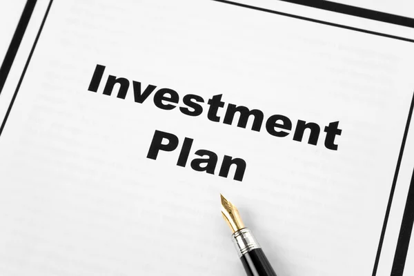 Plano de investimento — Fotografia de Stock