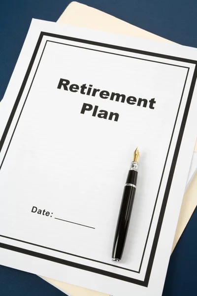 Planu emerytalnego — Zdjęcie stockowe