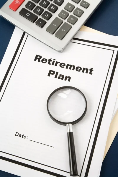 Planu emerytalnego — Zdjęcie stockowe