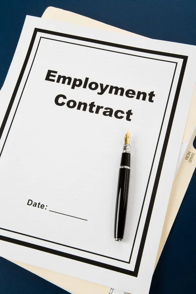 stock image Employment Contract