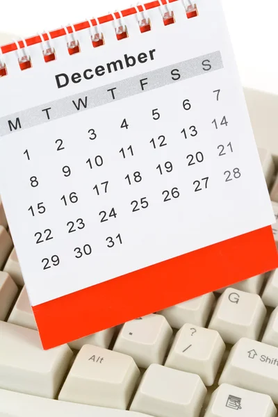 Kalendarz i klawiatury — Zdjęcie stockowe