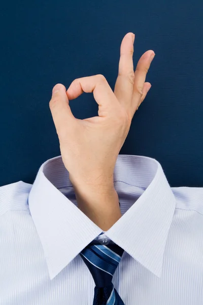 A ok hand gesture — Stock Photo, Image