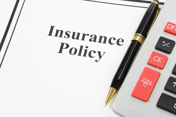 Política de seguros — Fotografia de Stock