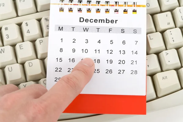 Calendario y teclado — Foto de Stock