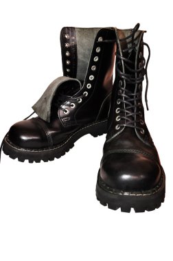 Heavy Gothic boots clipart