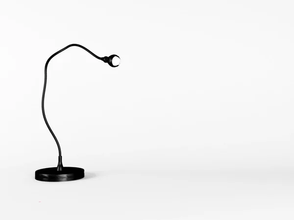 Creative black light on white background — Stock Photo, Image