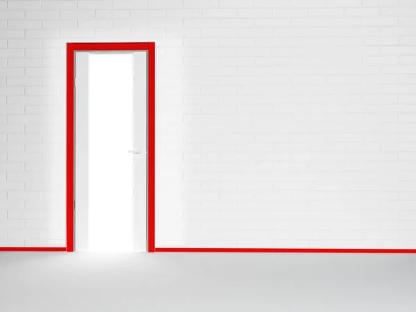 Innenarchitektur-Szene mit einer Tür — Stockfoto