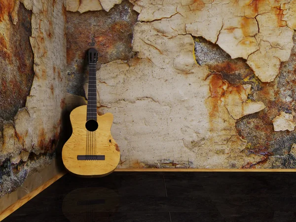素敵な興味深いギター — ストック写真