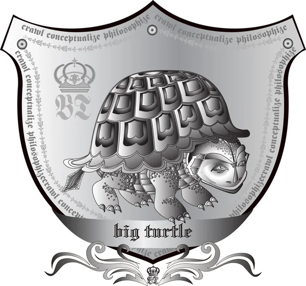 Koninklijke schildpad — Stockvector
