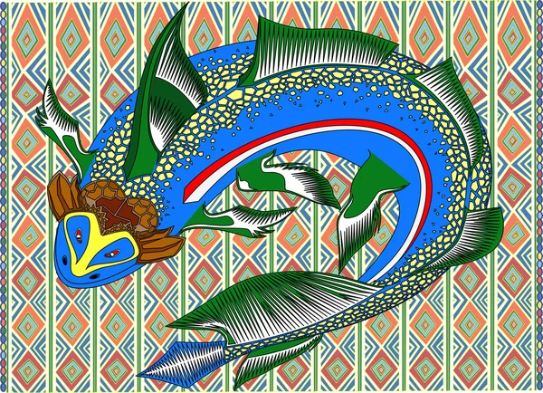 Tropiska fiskar — Stock vektor