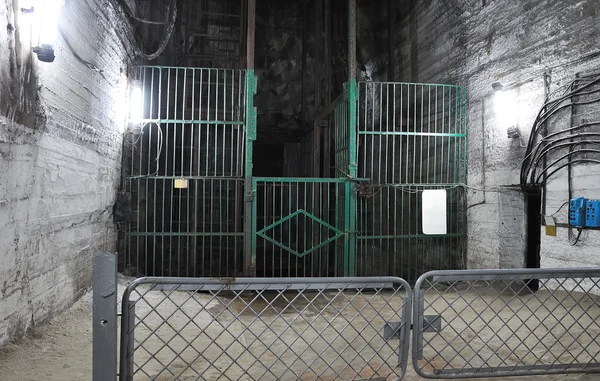 Aufzug in einem Salzbergwerk — Stockfoto