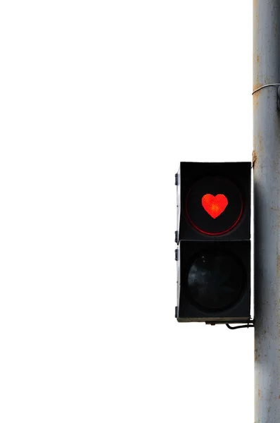 Láska trafficlight — Stock fotografie