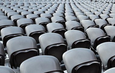 A rows black seats clipart