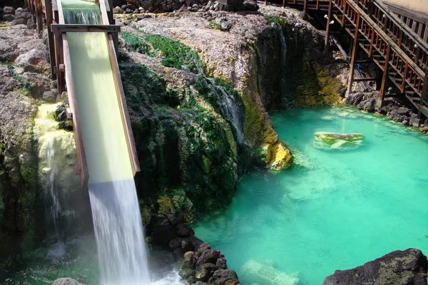 Kusatsu hot spring in Japan Stock Photo