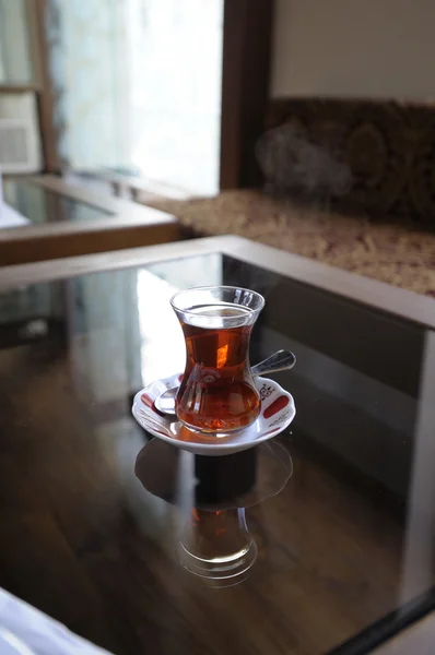 A glass of Turkish tea — Stock Photo, Image