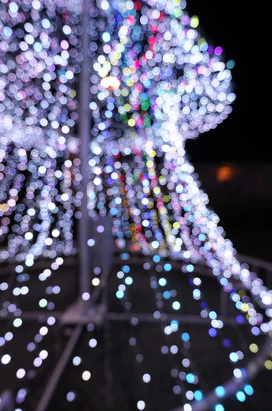 Arbre de Noël illuminé , — Photo