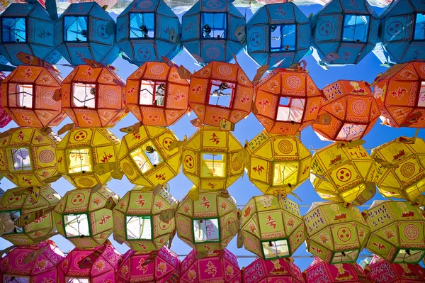Renkli Çin laterns — Stok fotoğraf