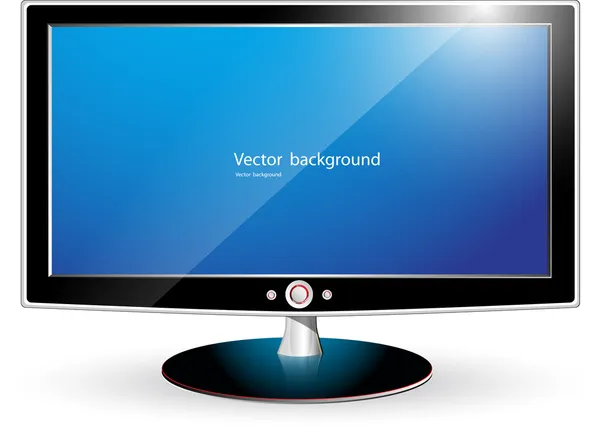 TV-Monitor-Vektor — Stockvektor