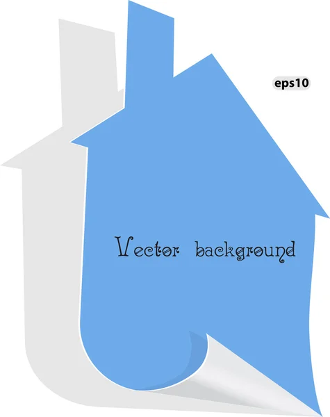 Paper house vector — Stock Vector