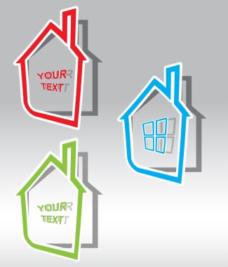 Paper house vector clipart