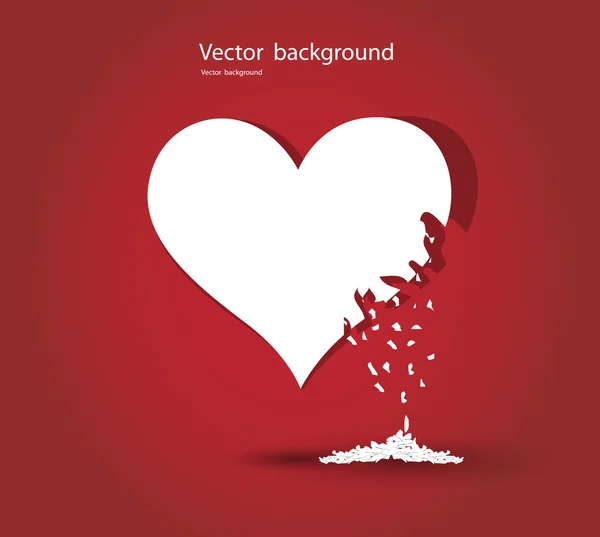 Formato vector corazón — Vector de stock