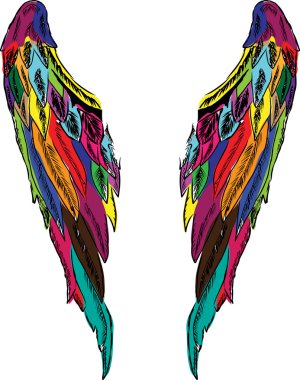 Wings vector clipart