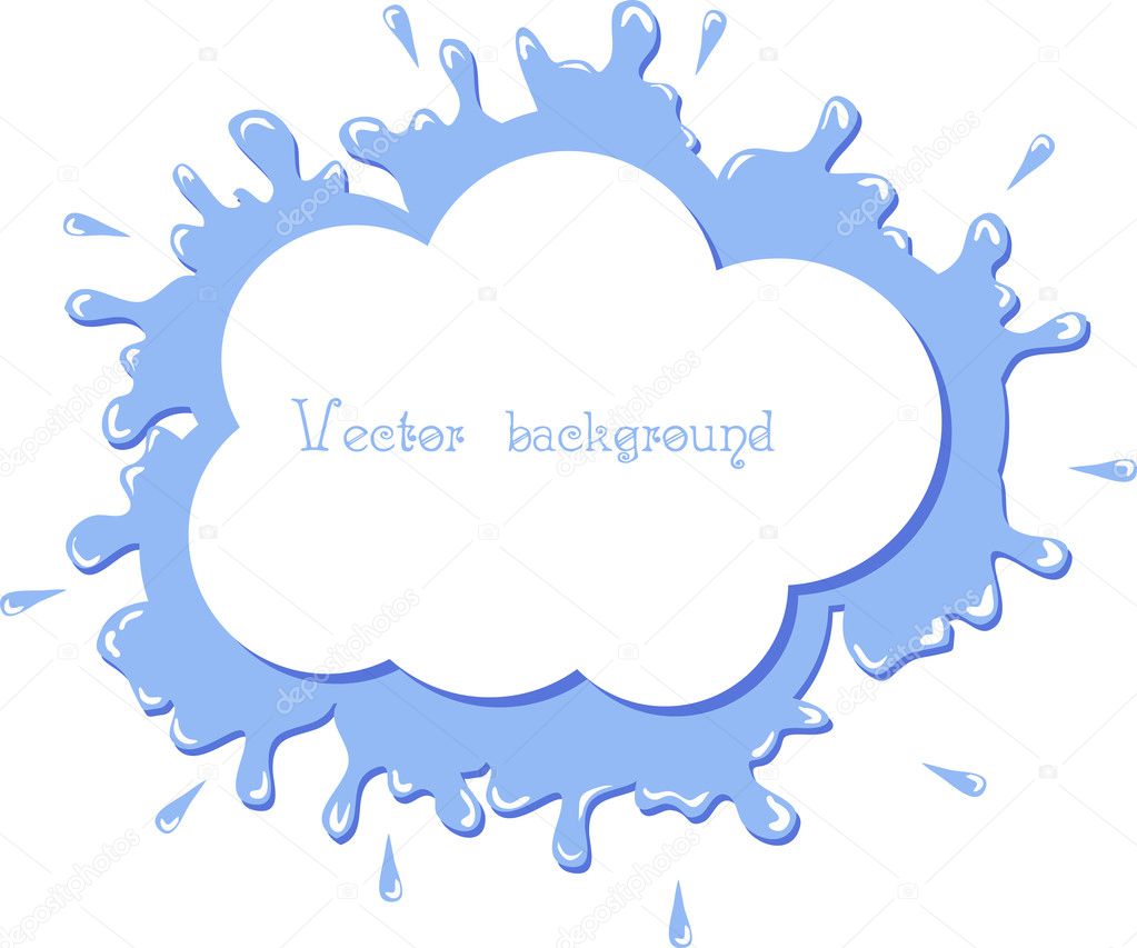 Cloud splash vector