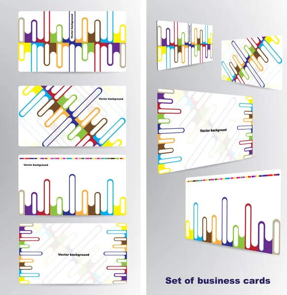 Set of business vector cards — Stock Vector