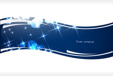 Deep blue abstract with lights clipart