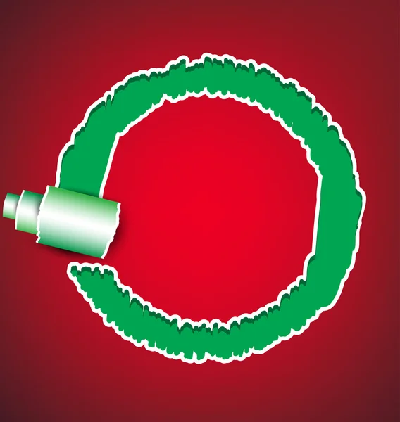 Vecteur de cercle en papier déchiré — Image vectorielle