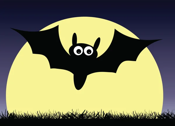 Bat silhouette — Stock Vector