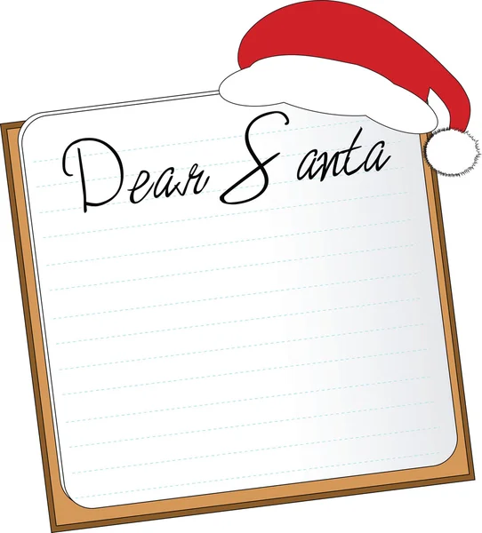 Brief voor santa — Stockvector