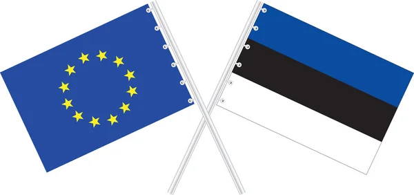 Avrupa Birliği/Estonya — Stok Vektör