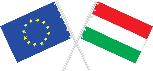 stock vector European Union/Hungary