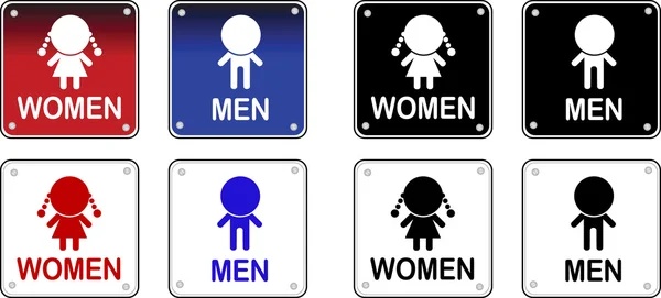 Toilet signs — Stock Vector